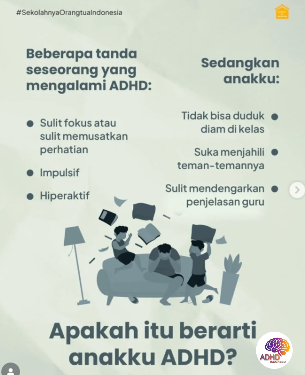 Ciri dan Gejala ADHD pada Anak Usia Dini di Provinsi Sulawesi Utara